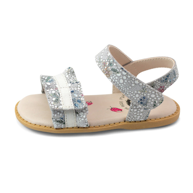 RIPPLE Sandal | White Floral - UK SIZING