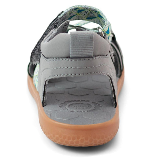 ZIGGY Sandal | Gray Triangle Print