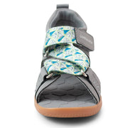 ZIGGY Sandal | Gray Triangle Print