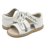 MELODY Sandal (Youth) | Bright White-Sandals-Livie & Luca