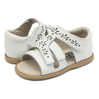 MELODY Sandal (Youth) | Bright White-Sandals-Livie & Luca