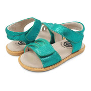 ATHENA Sandal | Aqua Shimmer-Sandals-Livie & Luca