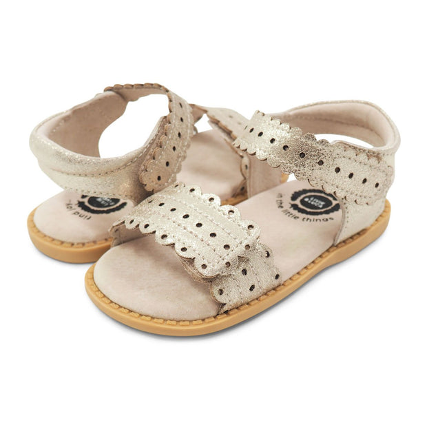 POSEY Sandal | Gold Shimmer-Sandals-Livie & Luca