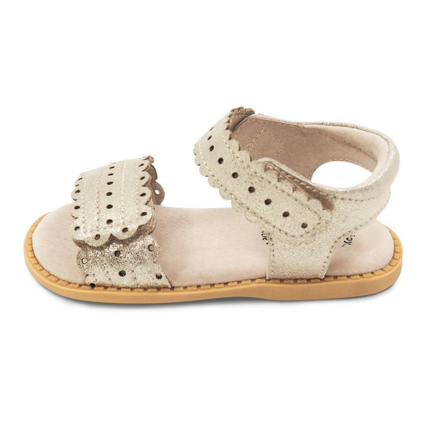 POSEY Sandal | Gold Shimmer-Sandals-Livie & Luca
