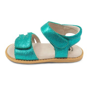 ATHENA Sandal | Aqua Shimmer-Sandals-Livie & Luca