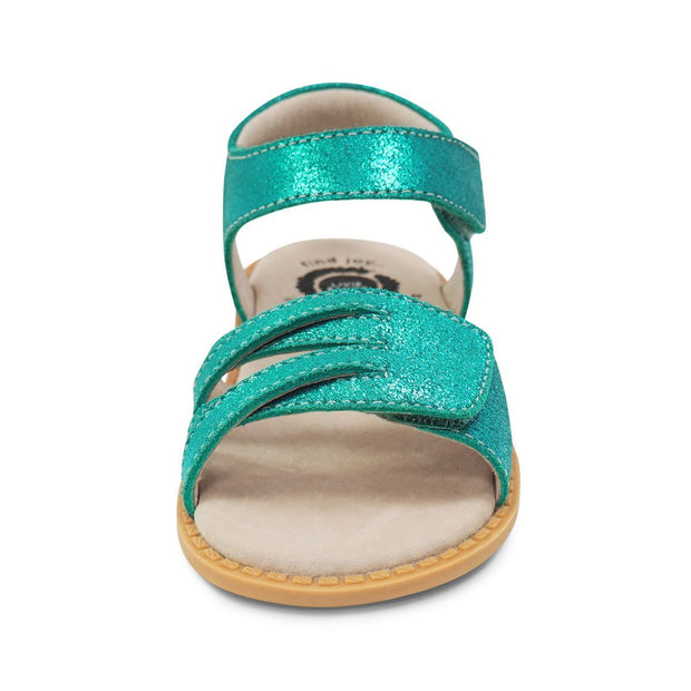 ATHENA Sandal | Aqua Shimmer-Sandals-Livie & Luca