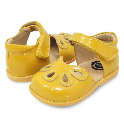 Petal Mary Jane for Youth Girls in Yellow, pair
