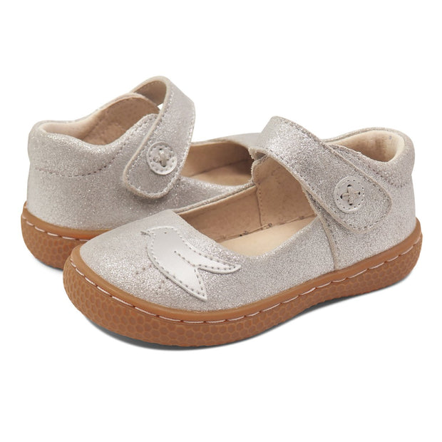 PIO PIO II Mary Jane (Youth) | Silver Shimmer-Shoes-Livie & Luca