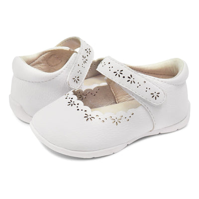 Lily Mary Jane (First Walker) | Bright White-Shoes-Livie & Luca