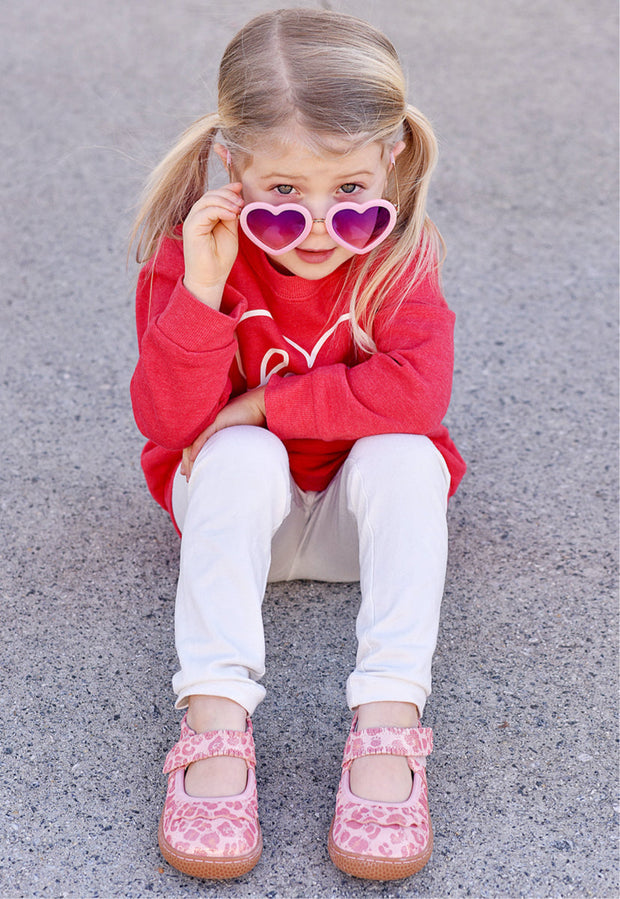 RUCHE CLASSIC Mary Jane | Pink Leopard Shimmer