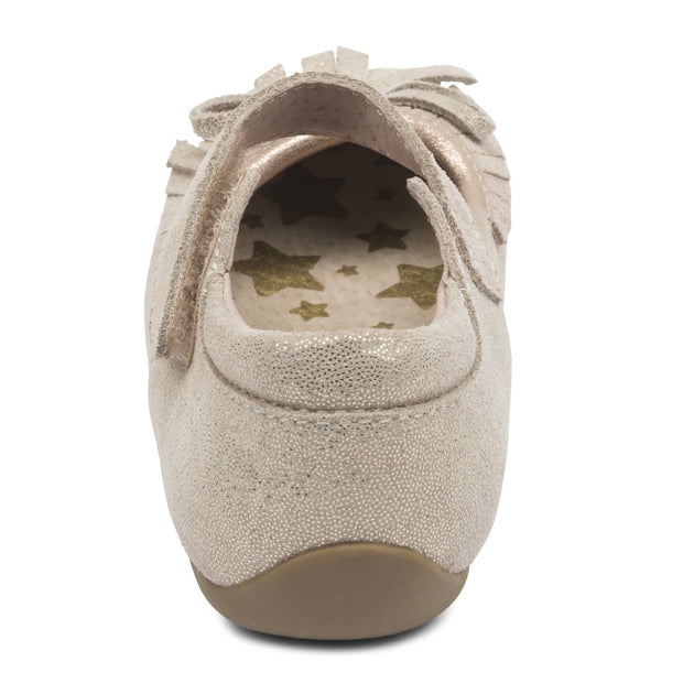 WILLOW Moccasin | Gold Shimmer