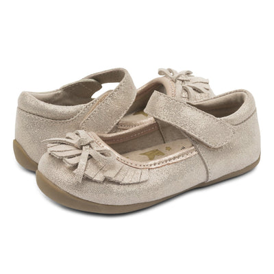 WILLOW Moccasin | Gold Shimmer-Shoes-Livie & Luca