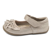 WILLOW Moccasin | Gold Shimmer