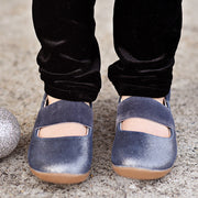 ARIA Ballet Flat | Dark Pewter Shimmer