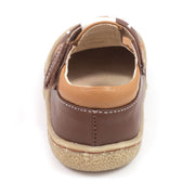 Adorable brown elephant shoes for kids, heel