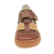 Captain boys sneaker sandal in brown, front