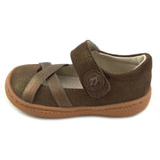 SERENA Mary Jane Youth Girls Leather Shoe | Copper Shimmer-Shoes-Livie & Luca