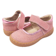 Pink sparkle mary jane shoes for girls, pair