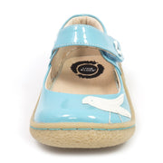 Pio Pio mary jane for girls in Light Blue,  front view