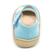 Pio Pio mary jane for girls in Light Blue, heel view
