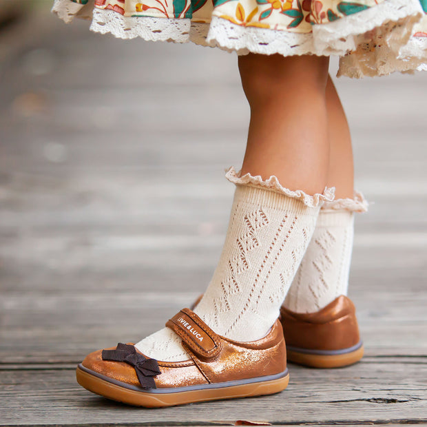 RIVER ECO Mary Jane Sneaker | Cinnamon Shimmer