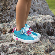 SPIN Sneaker | Aqua Metallic