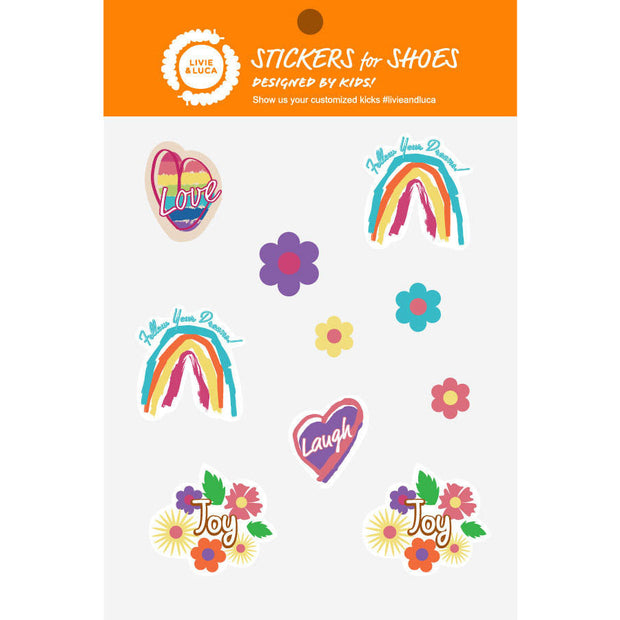 SHOE STICKERS | Rainbow Kid Art